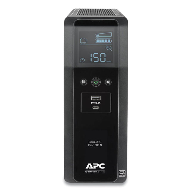 br1500ms back-ups pro br series sinewave battery backup system, 10 outlets, 1,500 va, 1,080 j