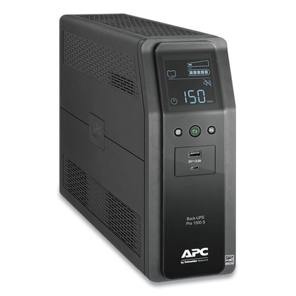br1500ms back-ups pro br series sinewave battery backup system, 10 outlets, 1,500 va, 1,080 j