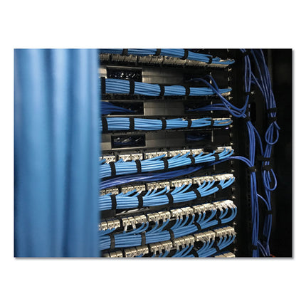 One-Wrap Pre-Cut Thin Ties, 0.5" X 8", Black, 50/pack