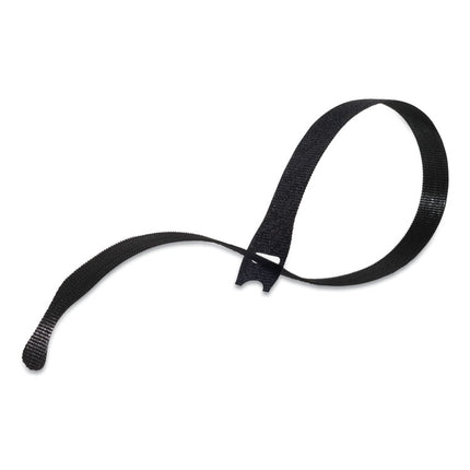 One-Wrap Pre-Cut Thin Ties, 0.5" X 15", Black/gray, 30/pack