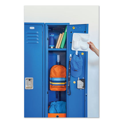 Sticky-Back Fasteners, Removable Adhesive, 0.75" Dia, Black, 200/box