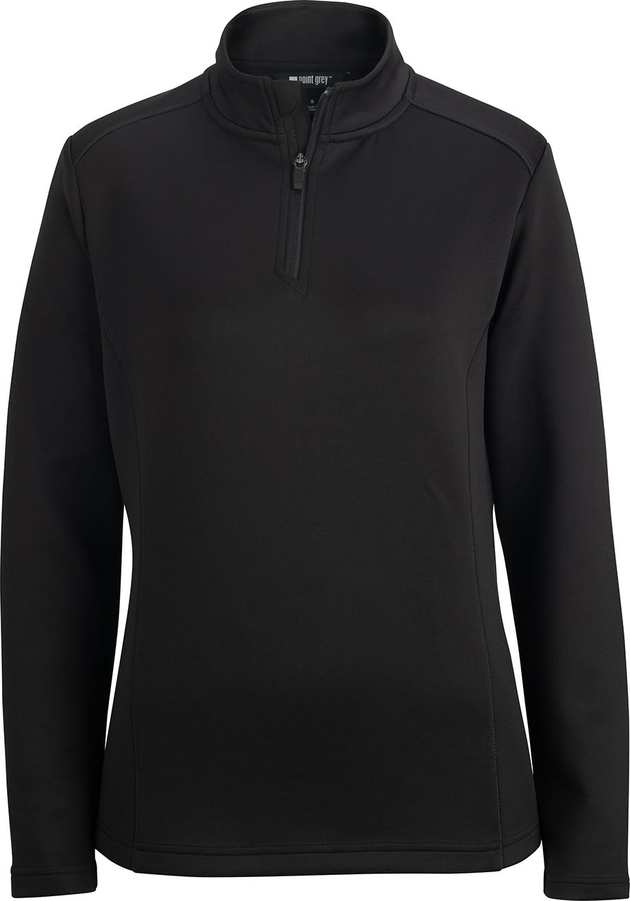 EDWARDS LADIES POINT GREY PULLOVER 1/4 ZIP