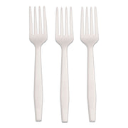CPLA Cutlery, Heavyweight Fork, Plastic, White, 1,000/Carton