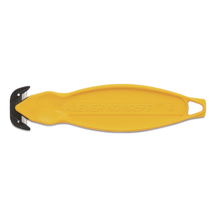 Safety Cutter, 5.75" Plastic Handle, Yellow, 10/Pack