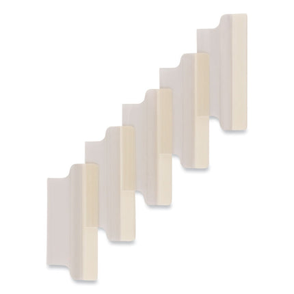 Insertable Index Tabs with Printable Inserts, 1/5-Cut, Clear, 2" Wide, 25/Pack