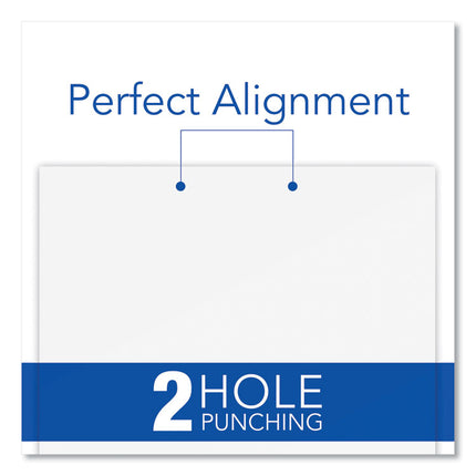 28-Sheet Commercial Electric Two-Hole Punch, Fixed 9/32" Holes, Black/silver
