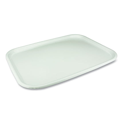 Laminated Foam Serving Tray, 18 x 14 x 0.91, White, 100/Carton