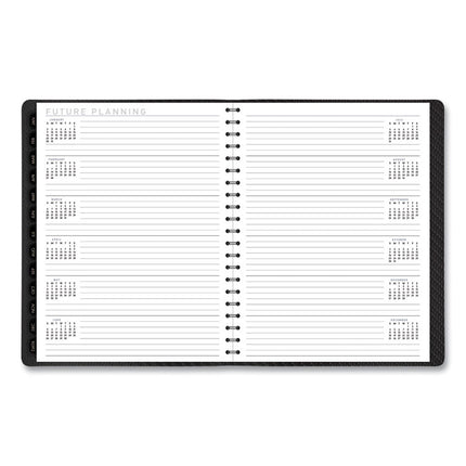 Contemporary Weekly/Monthly Planner, Vertical-Column Format, 11 x 8.25, Graphite Cover, 12-Month (Jan to Dec): 2025