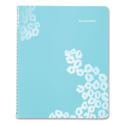 Wild Washes Weekly/Monthly Planner, Flora and Fauna Artwork, 11 x 8.5, Blue Cover, 13-Month: Jan 2025 to Jan 2026