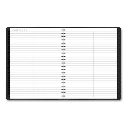 Contemporary Weekly/Monthly Planner, Vertical-Column Format, 11 x 8.25, Graphite Cover, 12-Month (Jan to Dec): 2025