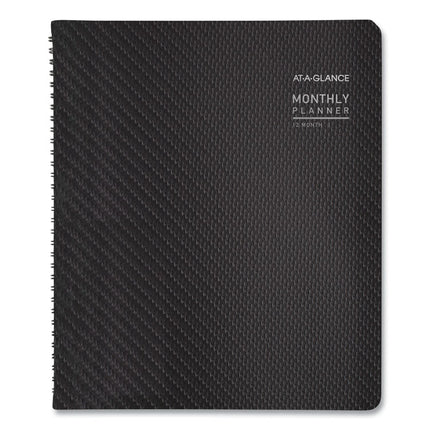 Contemporary Monthly Planner, Premium Paper, 11 x 9, Graphite Cover, 12-Month (Jan to Dec): 2025