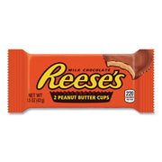 Peanut Butter Cups Bar, Full Size, 1.5 oz Bar, 2 Cups/Bar, 36 Bars/Box
