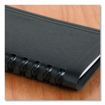 Weekly Planner, 4.5 x 2.5, Black Cover, 12-Month (Jan to Dec): 2025