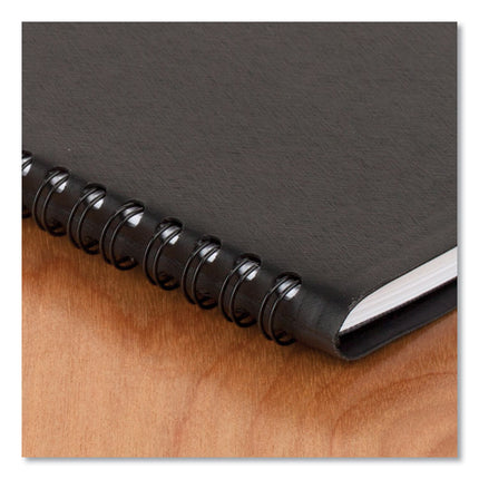 Weekly Block Format Appointment Book Ruled for Hourly Appointments, 8 x 5, Black Cover, 12-Month (Jan to Dec): 2025