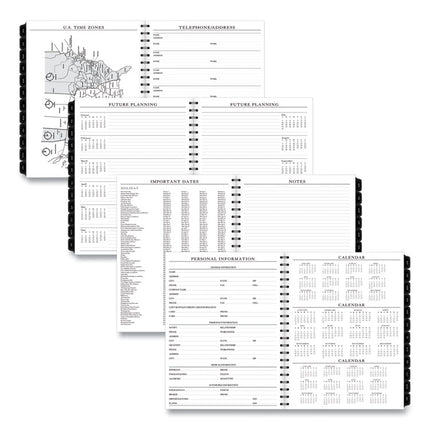 Executive Weekly/Monthly Planner Refill with 15-Minute Appointments, 11 x 8.25, White Sheets, 12-Month (Jan to Dec): 2025