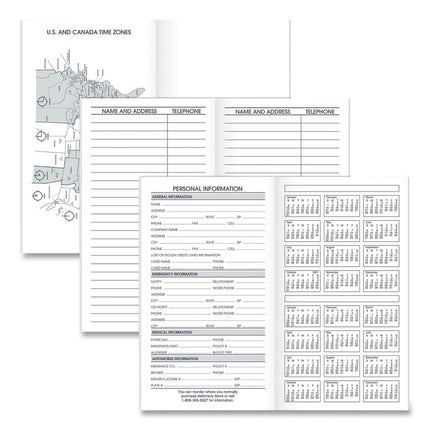 Pocket Size Monthly Planner Refill, 6 x 3.5, White Sheets, 12-Month (Jan to Dec): 2025