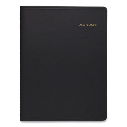 Weekly Appointment Book, 11 x 8.25, Black Cover, 14-Month (July to Aug): 2024 to 2025