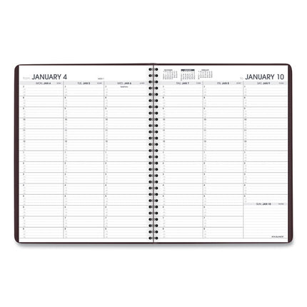 Weekly Appointment Book, 11 x 8.25, Winestone Cover, 13-Month: Jan 2025 to Jan 2026