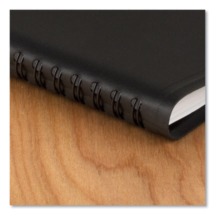 Weekly Appointment Book, 11 x 8.25, Black Cover, 14-Month (July to Aug): 2024 to 2025