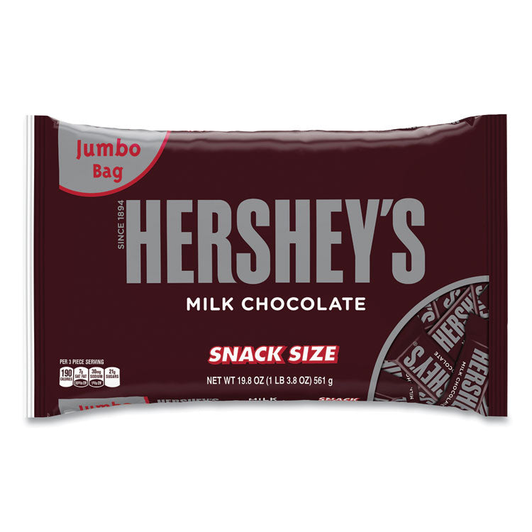 Snack Size Bars, Milk Chocolate, 19.8 oz Bag