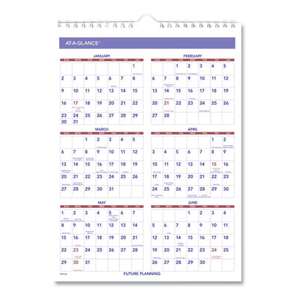 Monthly Wall Calendar with Ruled Daily Blocks, 8 x 11, White Sheets, 12-Month (Jan to Dec): 2025