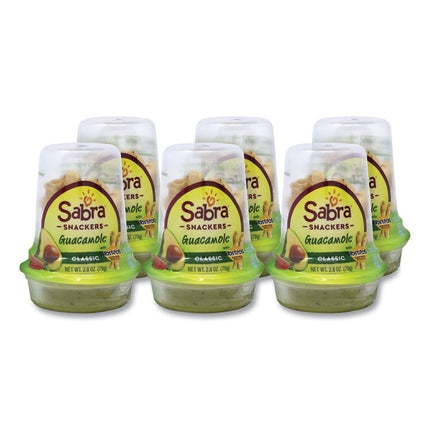 Grab and Go Guacamole with Tostitos Tortilla Chips, 2.8 oz Cup, 6 Cups/Pack