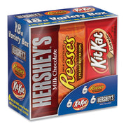 Full Size Chocolate Candy Bar Variety Pack, Assorted 1.5 oz Bar, 18 Bars/Carton