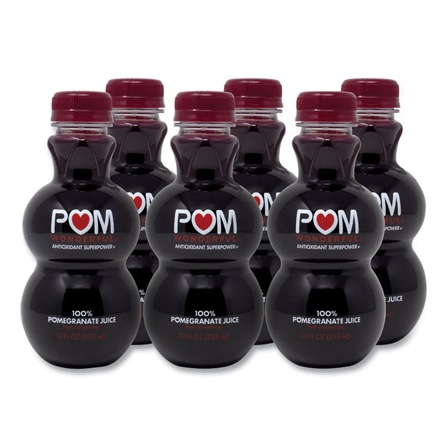 100% Pomegranate Juice, 12 oz Bottle, 6/Pack