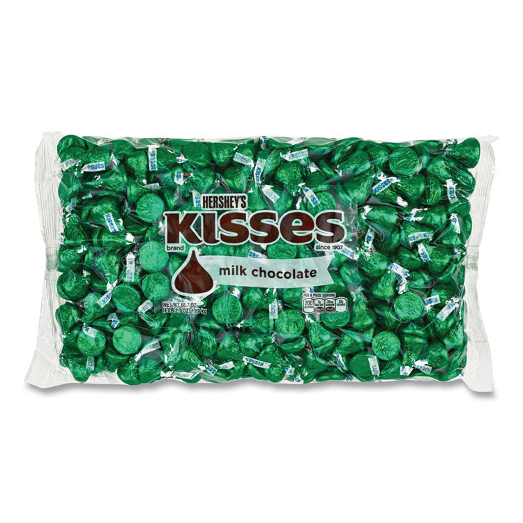 KISSES Milk Chocolate, Green Wrappers, 66.7 oz Bag