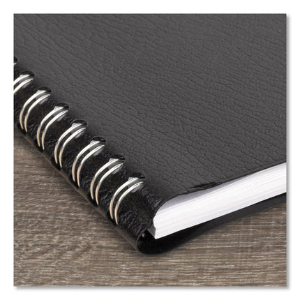 DayMinder Block Format Weekly Appointment Book, 8.5 x 5.5, Black Cover, 12-Month (Jan to Dec): 2025