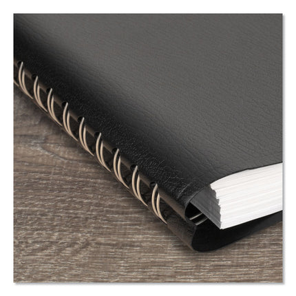 DayMinder Four-Person Group Daily Appointment Book, 11 x 8, Black Cover, 12-Month (Jan to Dec): 2025