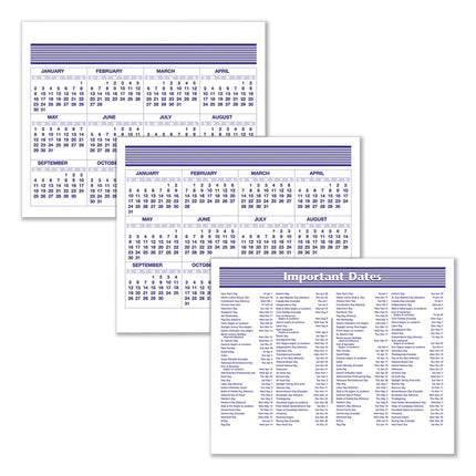 Flip-A-Week Desk Calendar and Base, 7 x 5.5, White Sheets, 12-Month (Jan to Dec): 2025
