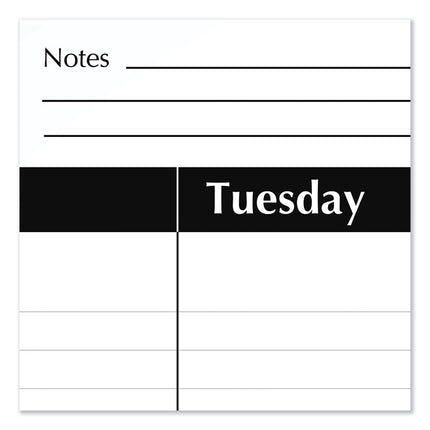 Academic Year Ruled Desk Pad, 21.75 x 17, White Sheets, Black Binding, Black Corners, 16-Month (Sept to Dec): 2024 to 2025
