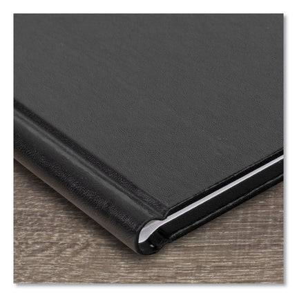 DayMinder Hardcover Weekly Vertical-Column Format Appointment Book, 11 x 8, Black Cover, 12-Month (Jan to Dec): 2025