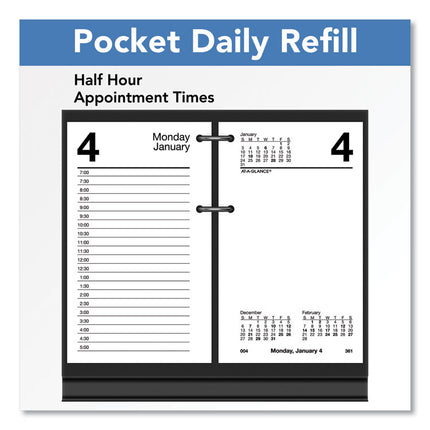Desk Calendar Refill, 3.5 x 6, White Sheets, 12-Month (Jan to Dec): 2025