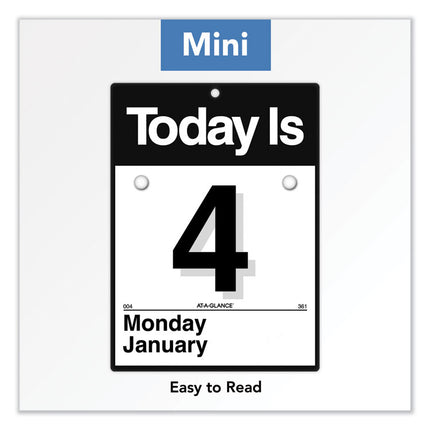 Today Is Wall Calendar, 6.63 x 9.13, White Sheets, 12-Month (Jan to Dec): 2025