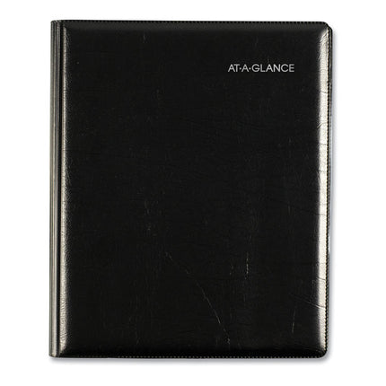 DayMinder Executive Weekly/Monthly Refillable Planner, 8.75 x 7, Black Cover, 12-Month (Jan to Dec): 2025