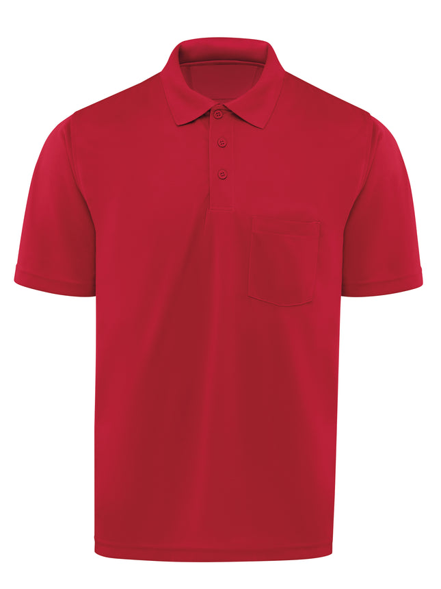 Red Kap® Men's Short Sleeve Performance Knit® Pocket Polo / SK98RD