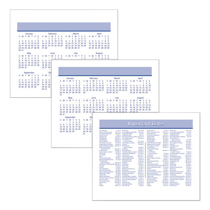 Flip-A-Week Desk Calendar Refill with QuickNotes, 7 x 6, White Sheets, 12-Month (Jan to Dec): 2025