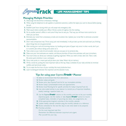 Express Track Recycled Weekly Appointment Book/Monthly Planner, 11 x 8.5, Black Cover, 13-Month: Jan 2025 to Jan 2026