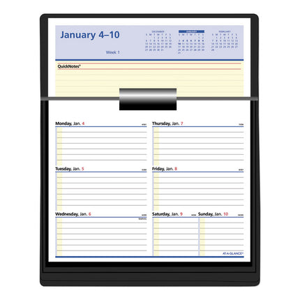 Flip-A-Week Desk Calendar Refill with QuickNotes, 7 x 6, White Sheets, 12-Month (Jan to Dec): 2025