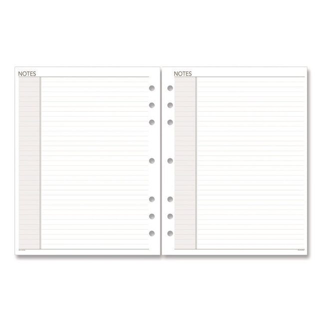 Lined Notes Pages For Planners/organizers, 8.5 X 5.5, White Sheets, Undated