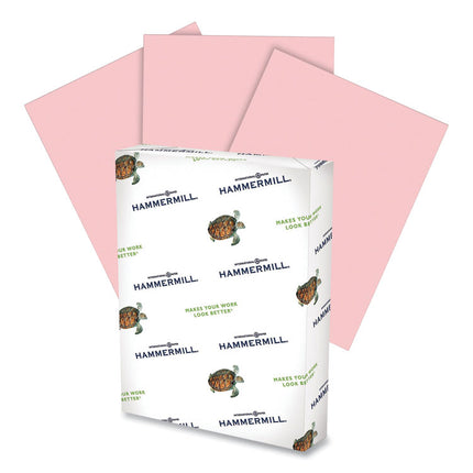 Fore Multipurpose Print Paper, 20 lb Bond Weight, 8.5 x 14, Pink, 500/Ream