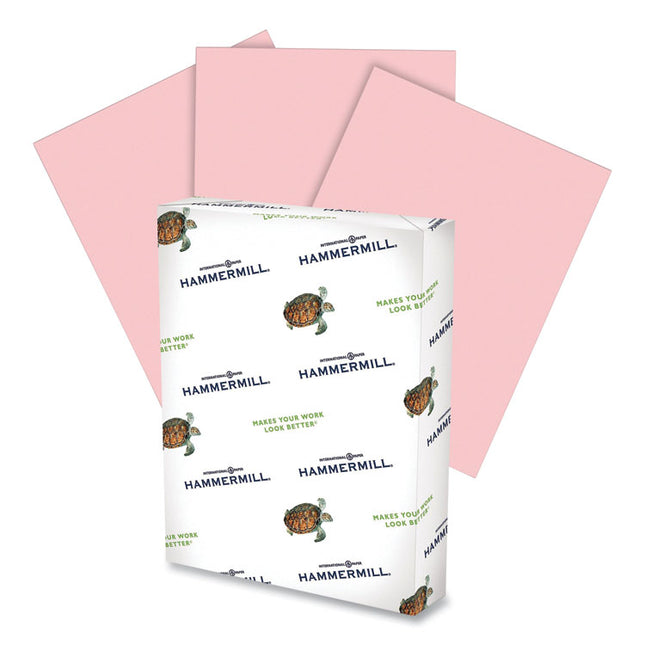 Fore Multipurpose Print Paper, 20 lb Bond Weight, 8.5 x 14, Pink, 500/Ream