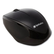 Wireless Notebook Multi-Trac Blue Led Mouse, 2.4 Ghz Frequency/32.8 Ft Wireless Range, Left/right Hand Use, Black