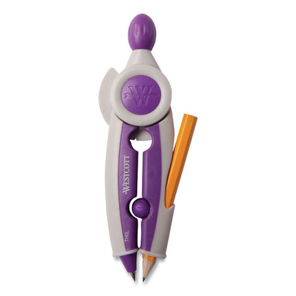 Soft Touch School Compass with Antimicrobial Product Protection, 10", Assorted Colors