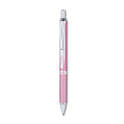 Energel Alloy Rt Gel Pen, Retractable, Medium 0.7 Mm, Black Ink, Pink Barrel