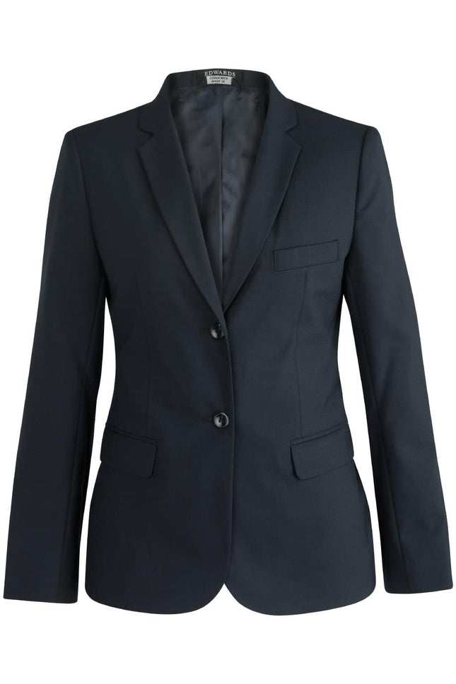 EDWARDS LADIES SINGLE BREASTED POLY/WOOL SUIT COAT