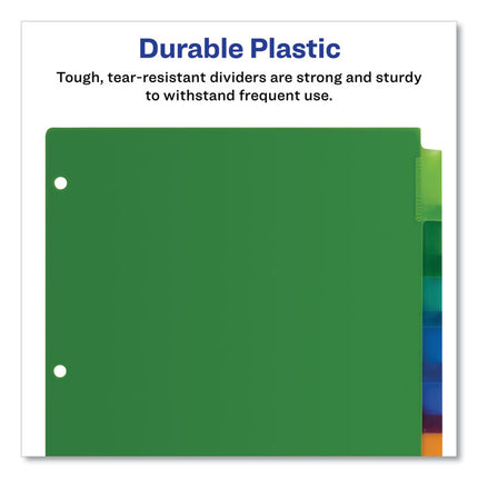 Insertable Big Tab Plastic Dividers, 8-Tab, 11 X 8.5, Assorted, 1 Set