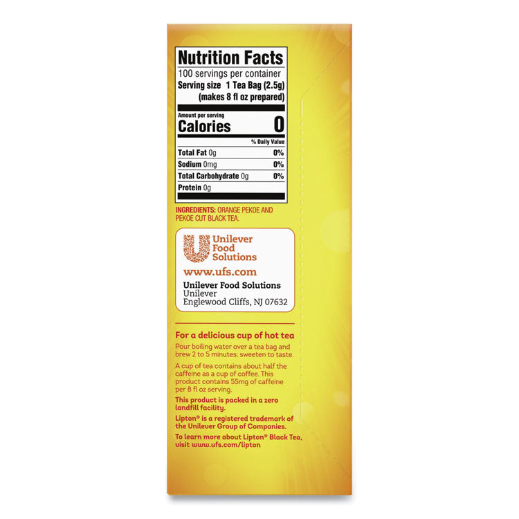 Tea Bags, Black, 100/Box